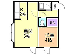 間取図画像 1LDK