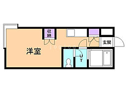 ラミアール札幌 ワンルームの間取図画像