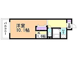 ピアッツァ2 1Kの間取図画像