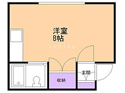B・Cドエリング ワンルームの間取図画像