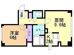 GRANDTETONN32 1LDKの間取図画像