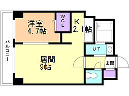 ZOLEE 1LDKの間取図画像