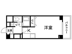 サテラ北34条 1Kの間取図画像