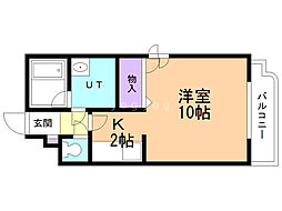 PICOTN26 1Kの間取図画像