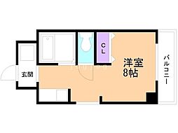 麻生むらもとビルエスタハイム麻生 ワンルームの間取図画像