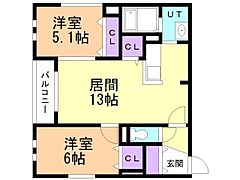 物件の間取り
