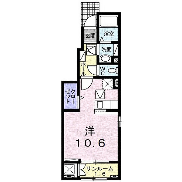 茨城県つくば市上横場(賃貸アパート1R・1階・32.23㎡)の写真 その2