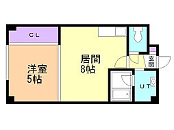 ソレイユ 1LDKの間取図画像