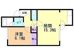 間取図画像 1LDK