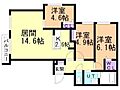 アルファスクエア円山2条2階15.0万円