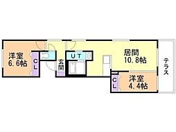 間取図画像 2LDK
