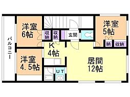 間取図画像 3LDK