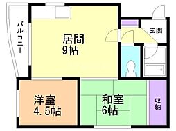 間取図画像 2DK
