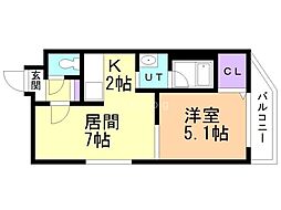 間取図画像 1LDK