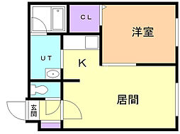 間取図画像 1LDK