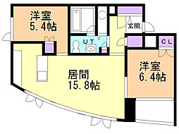 INFINITY22 2LDKの間取図画像