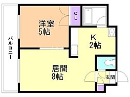 間取図画像 1LDK