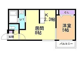 間取図画像 1LDK