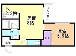 間取図画像 1LDK