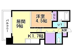 JPnoie円山表参道 1LDKの間取図画像
