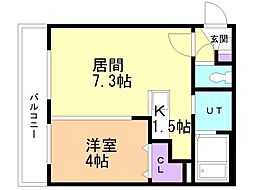 間取図画像 1LDK