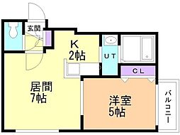 間取図画像 1LDK