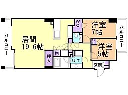 間取図画像 2LDK