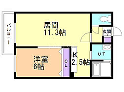間取図画像 1LDK