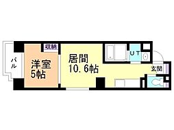 ヴィターレ 1LDKの間取図画像