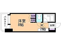 アン・セリジェ壱番館 1Kの間取図画像