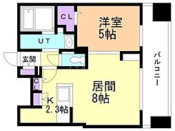 MJsquare KOTONI 1LDKの間取図画像