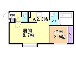 BLISS 1LDKの間取図画像