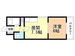 メゾン24 1DKの間取図画像