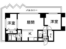 グランカーサ永山公園通east 2LDKの間取図画像