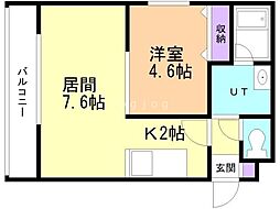 SERAM円山鳥居 1LDKの間取図画像