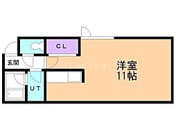 ヴィオーネ137 ワンルームの間取図画像
