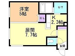 アーティサーラ 1LDKの間取図画像