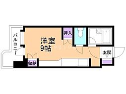 サンシャイン・シティー21 ワンルームの間取図画像
