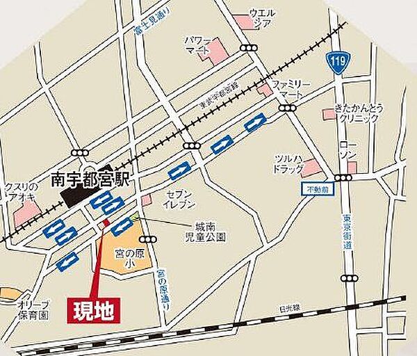 地図を拡大表示