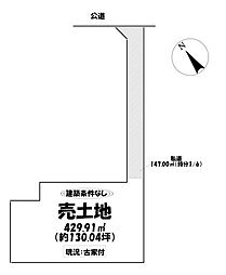 売土地 岡崎市北野町字大訳