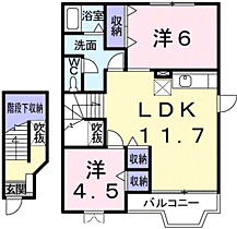 ラ　ルミエール　メゾン 203 ｜ 埼玉県行田市佐間２丁目1番21号（賃貸アパート2LDK・2階・58.12㎡） その2