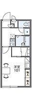 レオパレスグランフルール 104 ｜ 秋田県大仙市大花町（賃貸アパート1K・1階・23.18㎡） その2