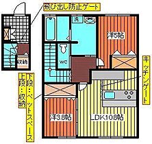 カーネカッツェ・サルースA 202 ｜ 秋田県秋田市飯島穀丁（賃貸アパート2LDK・2階・58.79㎡） その2