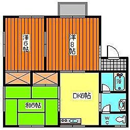 メゾンパセオ 3DKの間取図画像