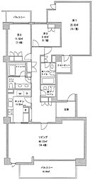 駒沢ガーデンハウス 3LDKの間取図画像