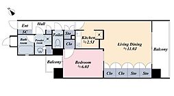 間取図画像 1LDK