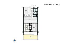 南桜塚パーク・マンション 3LDKの間取図画像