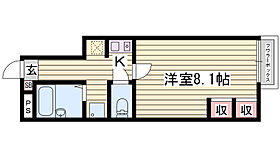 レオパレスゴールドリバー 106 ｜ 兵庫県姫路市香寺町香呂73-1（賃貸アパート1K・1階・23.71㎡） その2