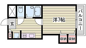 ジュネス神屋町  ｜ 兵庫県姫路市神屋町2丁目（賃貸マンション1R・7階・22.71㎡） その1