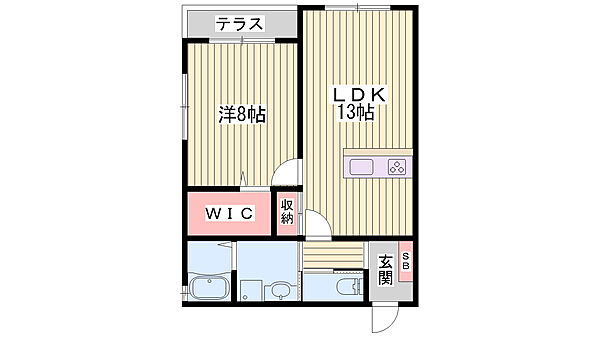 MIZUKI ｜兵庫県姫路市西夢前台1丁目(賃貸マンション1LDK・2階・51.87㎡)の写真 その2